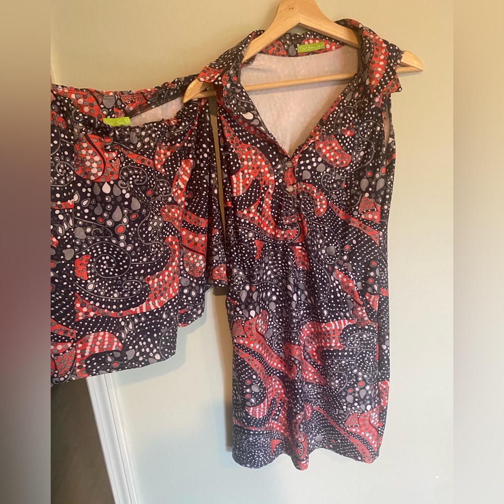 Tee 2 Sea patterned golf dress w shorts size XS